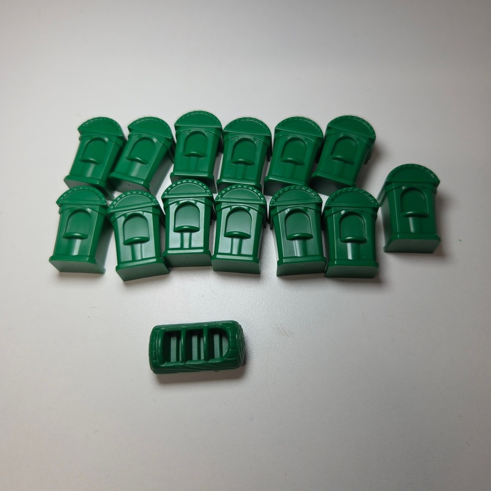 Monopoly Junior 2005 Replacement Game Tokens Green Ticket Booths and‎ Log Flume